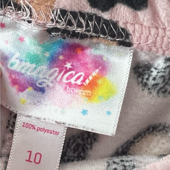 Be Magical Pink and Black Leopard Print Kids Pajama Set - Picture 6 of 9